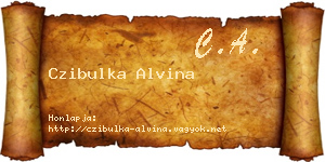 Czibulka Alvina névjegykártya